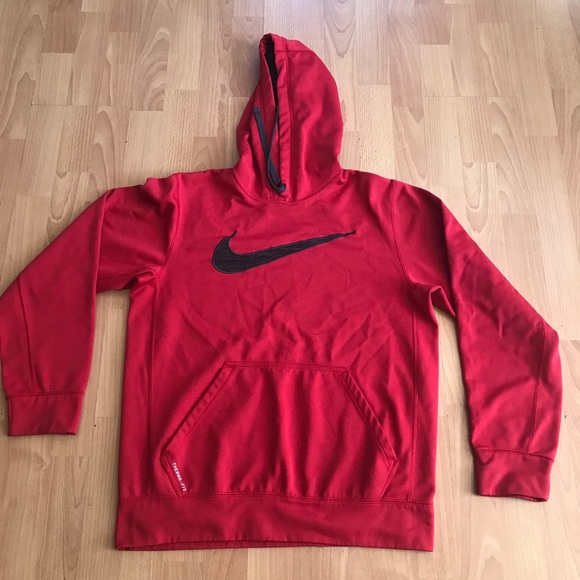 Nike Other - - Nike therma-fit hoodie red size small